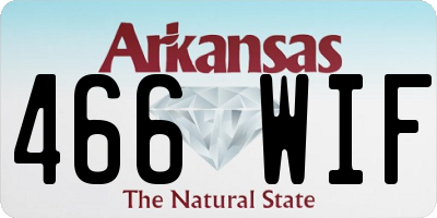 AR license plate 466WIF