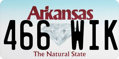 AR license plate 466WIK