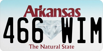 AR license plate 466WIM