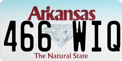 AR license plate 466WIQ