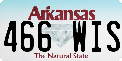 AR license plate 466WIS