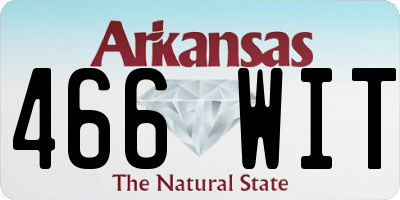 AR license plate 466WIT