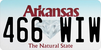 AR license plate 466WIW