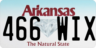 AR license plate 466WIX
