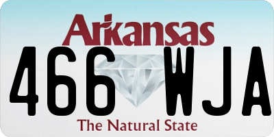 AR license plate 466WJA
