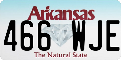 AR license plate 466WJE