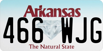 AR license plate 466WJG