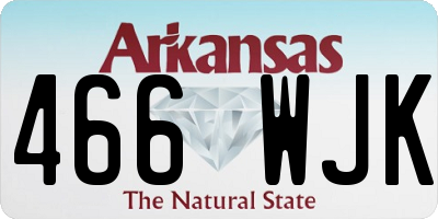 AR license plate 466WJK