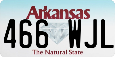 AR license plate 466WJL