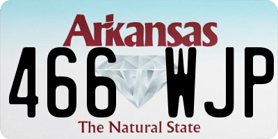 AR license plate 466WJP
