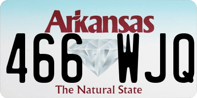 AR license plate 466WJQ