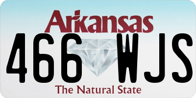 AR license plate 466WJS