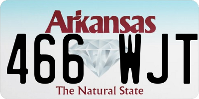 AR license plate 466WJT