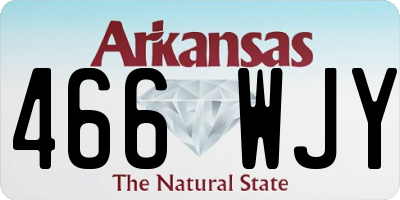AR license plate 466WJY