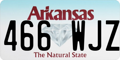 AR license plate 466WJZ
