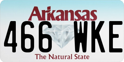 AR license plate 466WKE