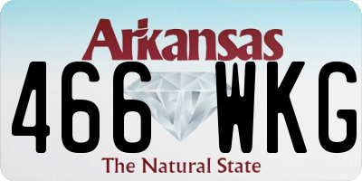 AR license plate 466WKG