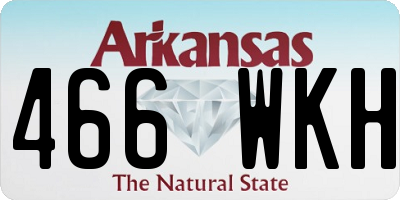 AR license plate 466WKH