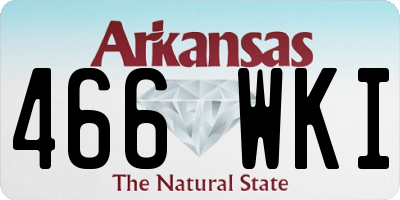 AR license plate 466WKI