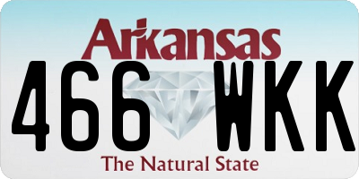 AR license plate 466WKK