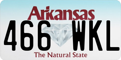 AR license plate 466WKL