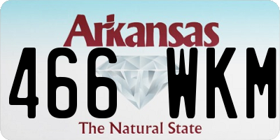 AR license plate 466WKM
