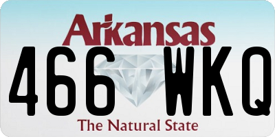 AR license plate 466WKQ