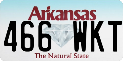 AR license plate 466WKT