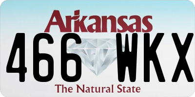 AR license plate 466WKX