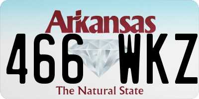 AR license plate 466WKZ