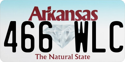 AR license plate 466WLC
