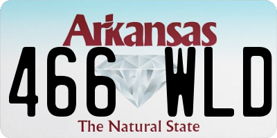 AR license plate 466WLD