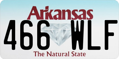 AR license plate 466WLF