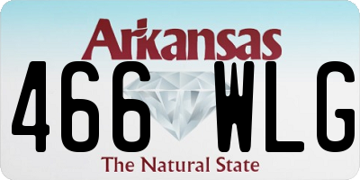 AR license plate 466WLG