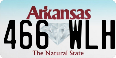 AR license plate 466WLH