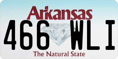 AR license plate 466WLI