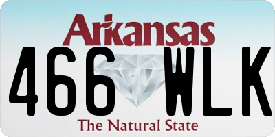 AR license plate 466WLK