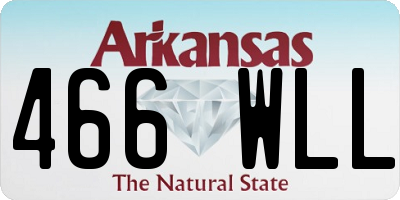 AR license plate 466WLL