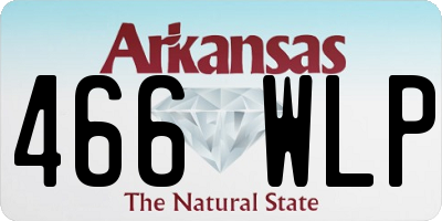 AR license plate 466WLP