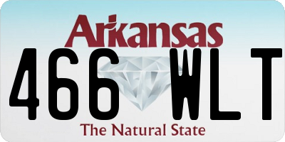 AR license plate 466WLT