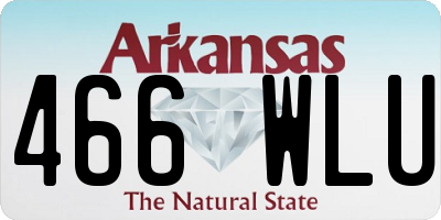 AR license plate 466WLU