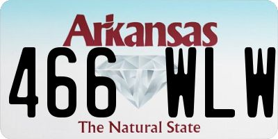 AR license plate 466WLW