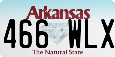 AR license plate 466WLX