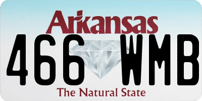 AR license plate 466WMB