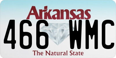 AR license plate 466WMC