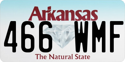 AR license plate 466WMF