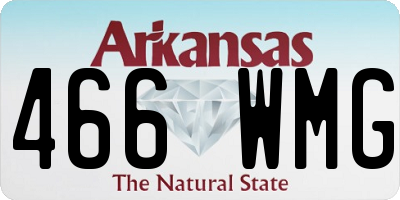AR license plate 466WMG