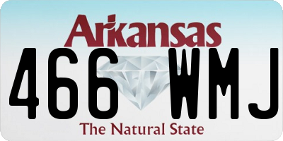 AR license plate 466WMJ