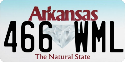 AR license plate 466WML