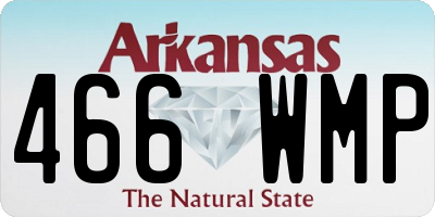 AR license plate 466WMP